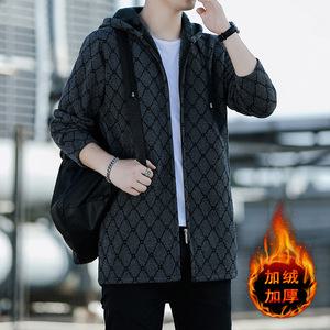 남성가디건 가을 겨울 후드 기모 도톰 캐주얼 니트 집업 카디건 코트 심쿵돌직구