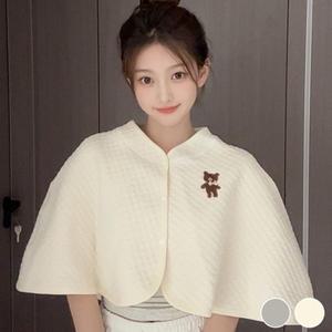 [다잇템] 여자 누빔패턴 베어 FW 로맨틱 망토 클래식 숄