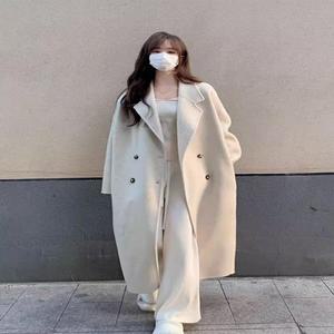 [HYIK0RH9_4B]가을코트 2컬러 모직 롱코트 겨울 가을롱코트