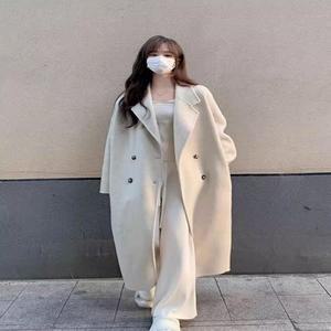 [HYIK0BL9_4B]여성 2컬러 모직 롱코트 겨울코트 가을코트