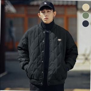 겨울 남자 다이아 퀄팅 경량 집업 패딩 점퍼 OC-JUP-SWFGEHNH