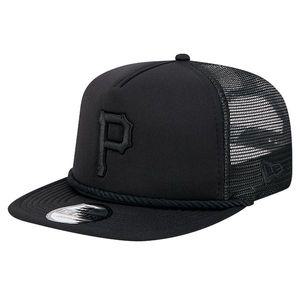 [해외] 뉴에라 모자 MLB [피츠버그 파이리츠] Tone Foam Meshback Golfer Snapback Hat - Black 1123707