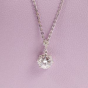 7부 다이아 몬드 목걸이 천연 우신 GIA 프로포즈 벚꽃 블라썸 결혼 기념일 선물