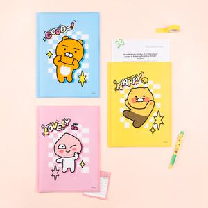 카카오프렌즈 세이치즈 2포켓 클리어 파일