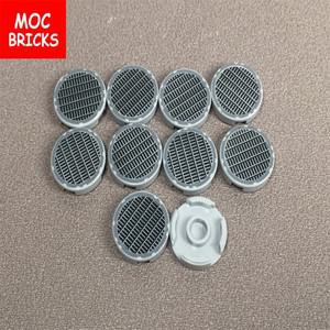 MOC 벽돌 타일 그릴 포함 라운드 2x2 파인 메쉬 패턴 4150ps4 DIY 빌딩 블록 피규어 인형 장난감 선물 10