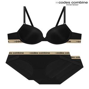 코데즈컴바인이너웨어 (CDWBRB61BK+BP2) 블랙 베이직 브라팬티세트