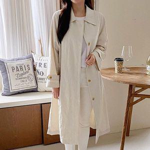 [옷자락]여자 사파리 루즈핏 바스락 아노락 여름 트렌치코트_P322370862