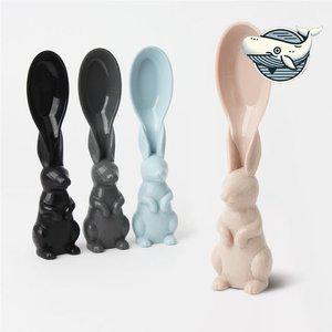 투톤 래빗 숟가락 귀여운 다용도 주방 수저 (WFGRHOB)