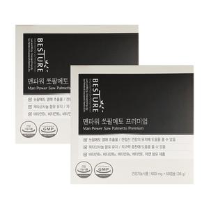 베스처 맨파워 쏘팔메토 프리미엄 600mg x 60캡슐 2박스 (4개월분)