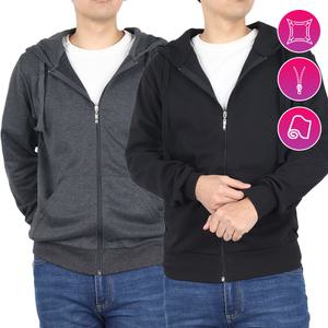 남성후드집업 무지 특양면 봄 가을 아우터 빅사이즈
