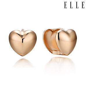 [엘르주얼리] 14K 볼륨 하트 귀걸이 (gold filled) ELGPEE472