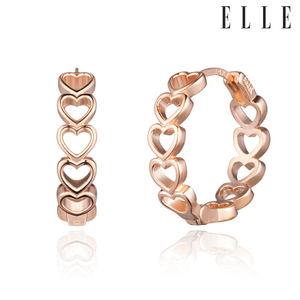 [엘르주얼리] 14K 하트풀 링 귀걸이 (gold pin) ELGPEE477