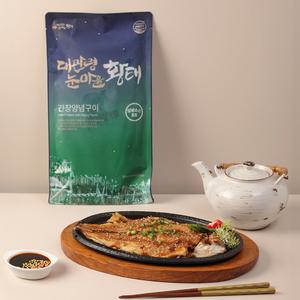 대관령 자연건조 단짠담백 황태간장구이 440g 간편식 밥반찬 술안주 (1팩 2미+양념소스 2개) 