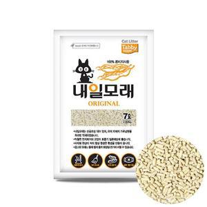 [JHQSW5DD_52CM]모래 두부 고양이 모래7L 오리지날 내일