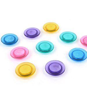 [기타]예쁜자석 반투명 원형 10mm 10p 자석 냉장고 칠판