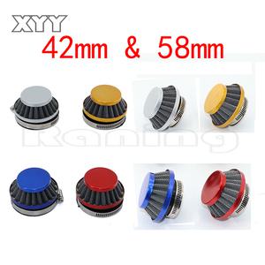 호환 미니 모토 42mm 58mm 에어 필터는 2 스트로크 37cc 47cc 49cc ATV 쿼드 먼지 자전거 포켓 바이크 구덩