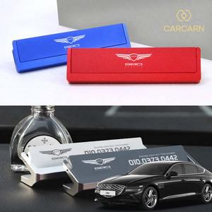 제네시스 G80 주차번호판 자동차 전화번호 알림판
