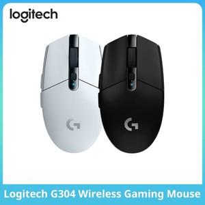 logitech 호환 G304 LIGHTSPEED 무선 게임용 마우스 12000 DPI 노트북 액세서리 드라이버 버전 없음