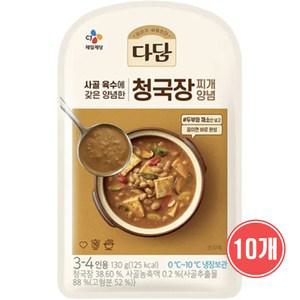 CJ 다담 청국장 찌개양념 130g X 10개