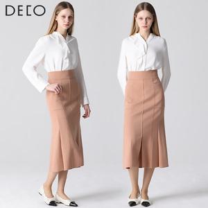 [데코][데코(DECO)] 머메이드 절개 니트 울 스커트 (택가격 439000원)