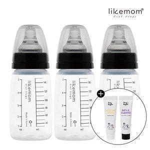 [기타]라이크맘 신생아용 PP 젖병 150ml, 3개 (+ 베이비 10ml 샘플 증정)