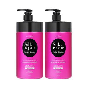 [대용량/윤기코팅]엘라스틴 실크리페어 골드실크 오리지널 트리트먼트 1000ml 2개