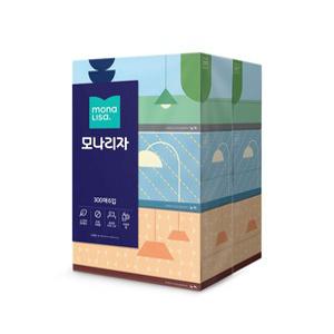 N 모나리자 사각티슈 300매 x 6개 x 4입 박스