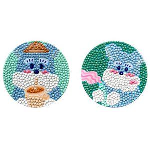 [기타]취미생활 슈슈 8.5cm 보석십자수 어린이 거울 DIY