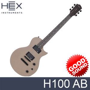 헥스 H100 AB 일렉기타 애쉬브라운 색상 입문용 초보용 안성맞춤