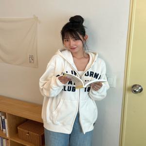 후아유 Signature Patch Hood Zip-up(Brushed) / WHMZE4911U
