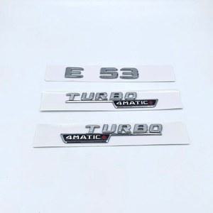 호환 광택 벤츠 4matic, AMG 스티커 블랙 W213 W212, TURBO 엠블럼, E53 ABS 메르세데스 트렁크용 글자, 3D 자동차