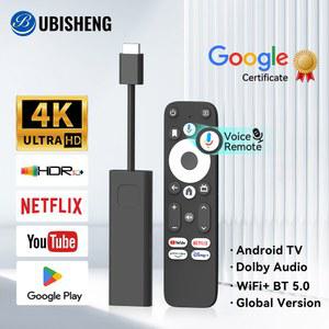 크롬캐스트 UBISHENG 안드로이드 TV 스틱 GD1 4K 스트리밍 미디어 플레이어 Amlogic S905Y4 2G DDR4 16GB Netflix Google WiFi 셋톱박스
