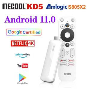 크롬캐스트 HD 4K 안드로이드 11 TV 스틱 Mecool KD5 1GB 8GB Amlogic S805X2 스마트 박스 듀얼 와이파이 쿼드 코어 블루투스 지원 미디어 플레이어