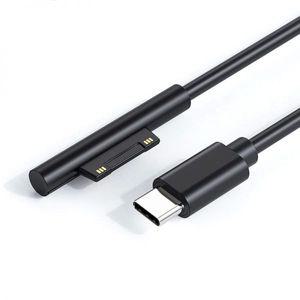 모니터연결케이블 연결선 고속 충전 USB c형 Microsoft Surface Pro 7 3 4 5 6 15V 3A PD 태블릿 충전기 어