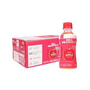 쥬비스 애플 사이다 비니거 260ml x 24 맛있는 음료 티타임 디저트 다과 사무실 탕비실 홈카페 캠핑 휴대