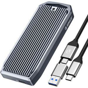오리코 M.2 인클로저 NVMe SSD용 USB 4.0 40Gbps Type C M 키 B+M Key 2280 알루미늄 외장 SSD 케이스 호환