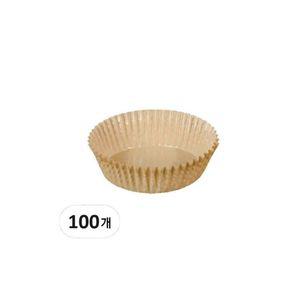 가오스 국내생산 PET코팅 종이머핀컵(크라프트지) 100개입 85mm 원형