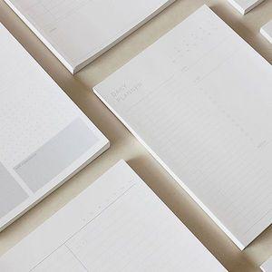 디자인에버 더심플 데일리 위클리 먼슬리 스케줄러 떡메모지 A5