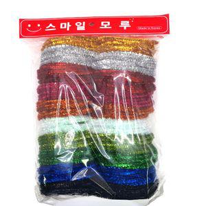국산 반짝이 모루세트 20줄크리스마스 애착인형만들기 취미생활 공예재료 용철사 데코