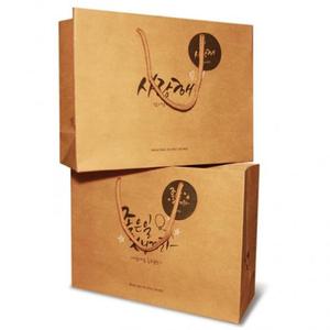 크라프트 쇼핑백 메세지 10개 크라프트백