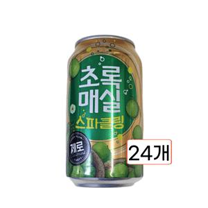 웅진식품 매실음료 천연 소화제 제로 스파클링 초록매실 350ml 24개