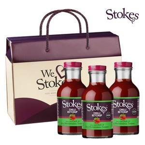 Stokes 영국 프리미엄 케찹 스톡스 칠리 토마토 케찹  300g x3개입) 선물세트 1개