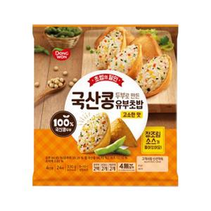 [장보기_냉장]동원 국산콩 유부초밥 고소한맛 330g, 1개