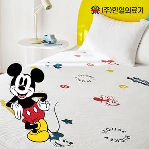 유아용 인증 안심 원단) 디즈니 프리미엄 냉감패드 쿨매트 미키마우스 친환경 오코텍스 인증