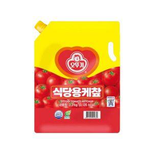 [기타]오뚜기 식당용 케찹 스파우트팩 3.3kg 4개 대용량 업소용