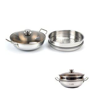 스텐 2단 양수 찜냄비 전골냄비 30cm (WFHN4TP)