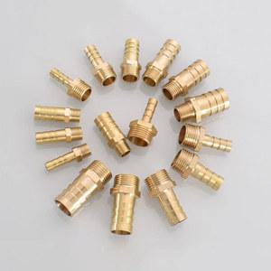 4mm 6mm 8mm 10mm 12mm 호스 바브 OD ~ M8 M10 M12 M14 M16 M18 미터법 수나사 황동 파이프 피팅 니플 니뿔 커플 링 조인트