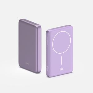Qi2 15W 맥세이프 슬림 고속 보조배터리 10000mAh QB210 퍼플