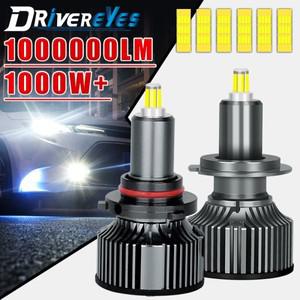 3D 360 H7 H11 H3 LED 헤드 라이트 1000W 높은 전력 Canbus Led H1 HB3 9005 6000K H8 HB4 9006 H9 9012 HI