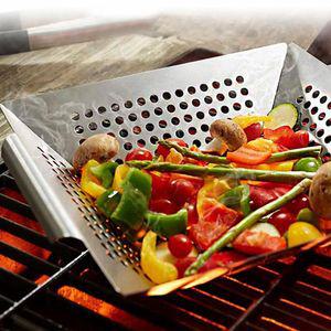 캠핑 낚시 직화 구이 스텐 바베큐 사각 타공 프라이팬BBQ 후라이팬 구멍 타프라이팬 타후라이팬 화구이